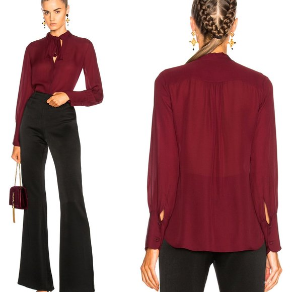 NILI LOTAN SILK BLOUSE - Picture 3 of 7